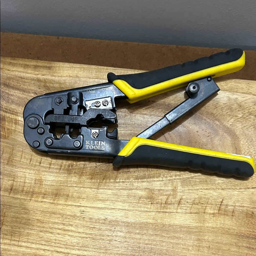 Klein Tools Wire Crimper with Yellow and Black Handles